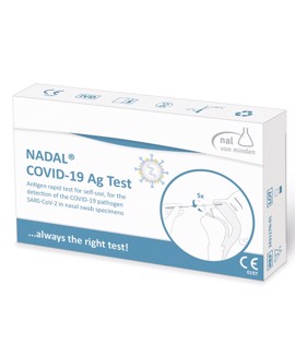 NADAL COVID-19 Ag Test -Godkendt Hjemmetest Kviktest Coronavirus Selvtest 