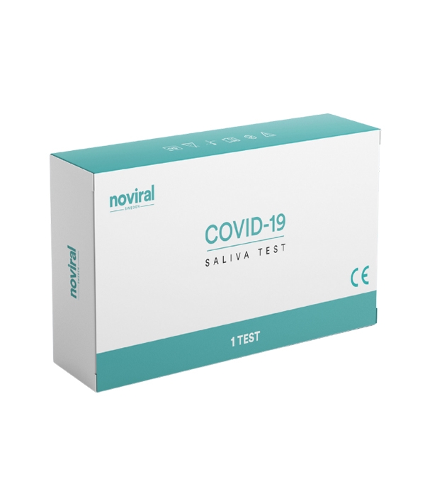 Noviral Covid-19 Saliva Rapid Antigen Kviktest, Coronavirus Spyttest